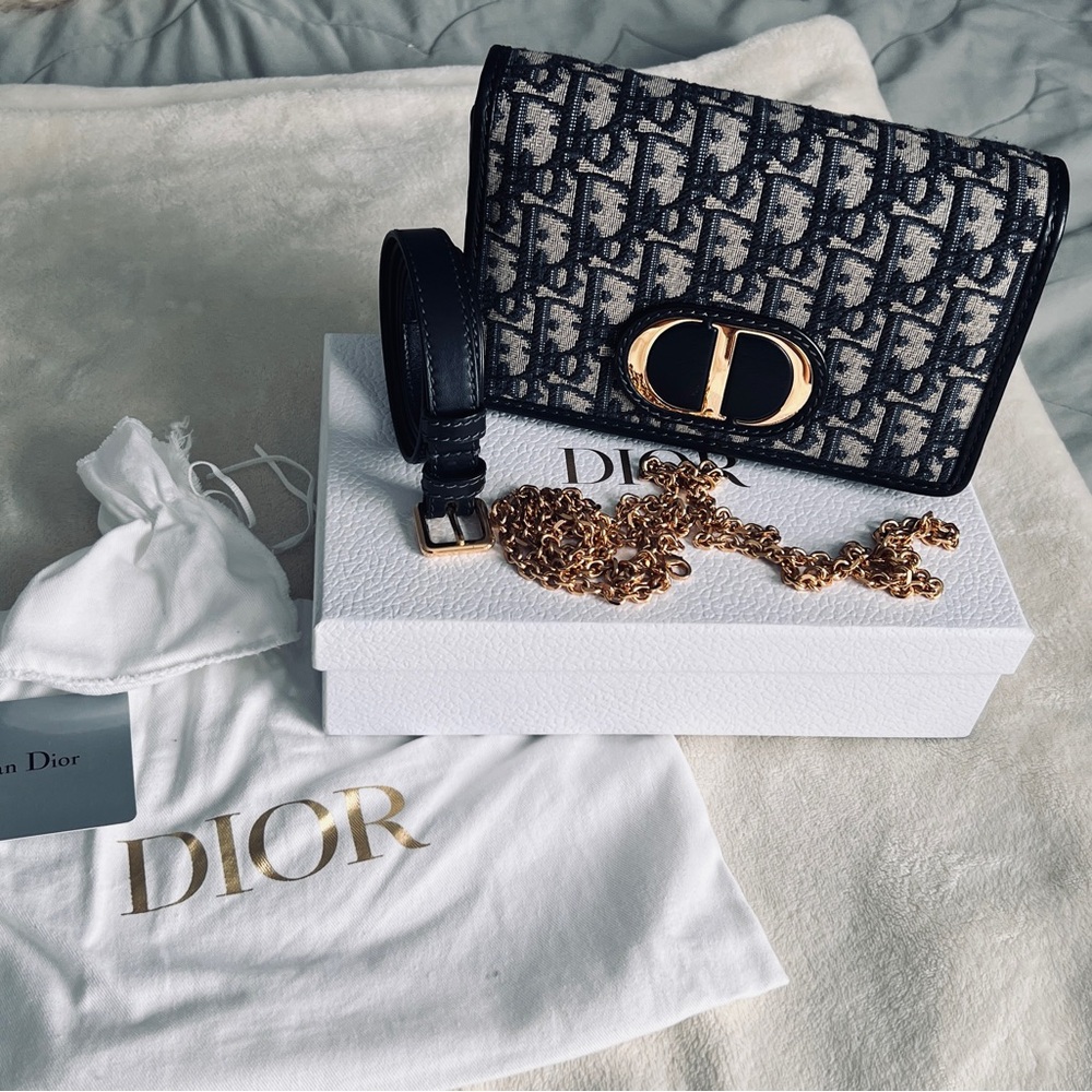 Dior 30 Montaigne 2-Oblique Canvas Crossbody/ Belt bag